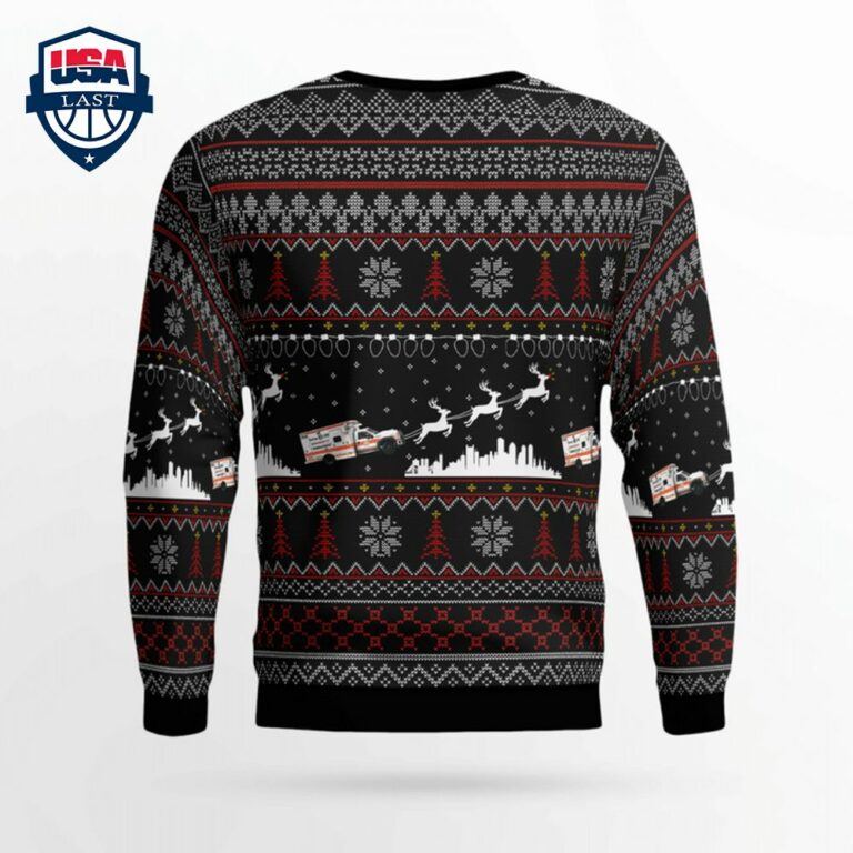 Massachusetts Boston EMS Ver 1 3D Christmas Sweater - Nice shot bro