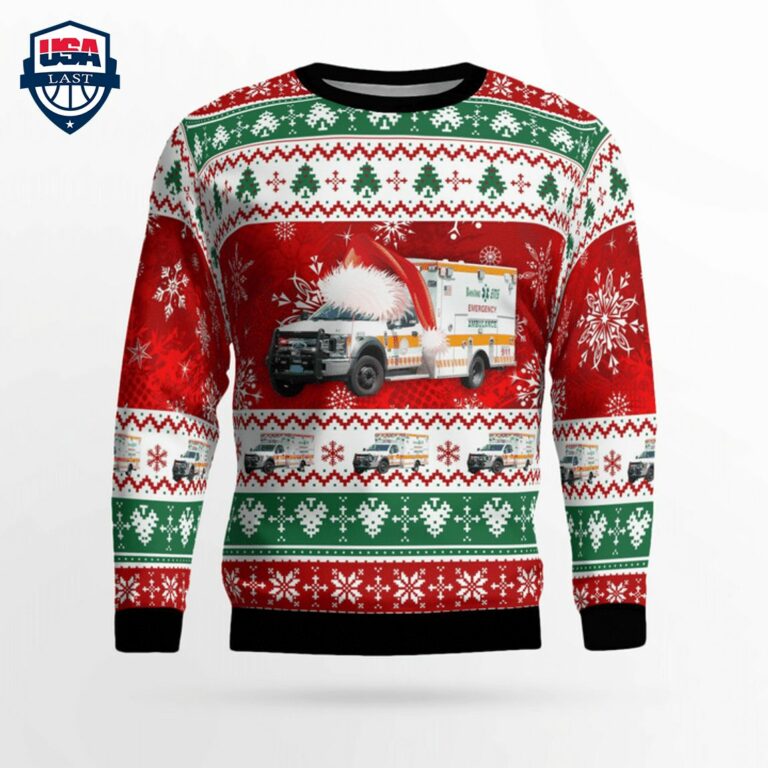 Massachusetts Boston EMS Ver 3 3D Christmas Sweater - Pic of the century