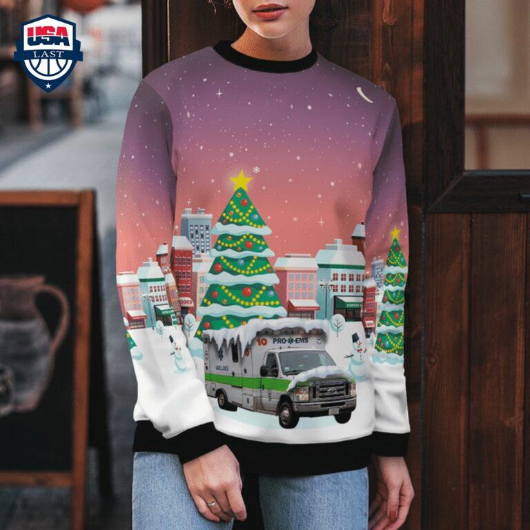 Massachusetts Pro EMS Ver 4 3D Christmas Sweater - Beauty queen