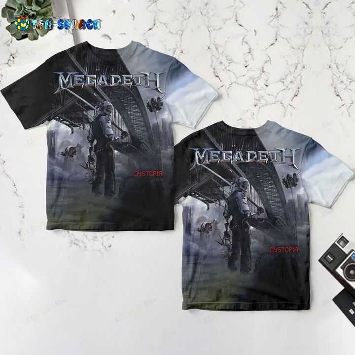 Megadeth Dystopia 3D All Over Print Shirt - Natural and awesome