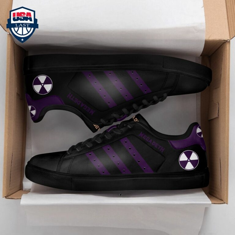 Megadeth Purple Stripes Style 2 Stan Smith Low Top Shoes - It is too funny