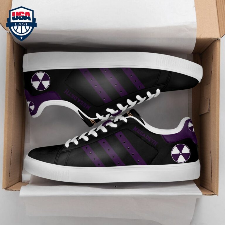 Megadeth Purple Stripes Style 2 Stan Smith Low Top Shoes - Best picture ever