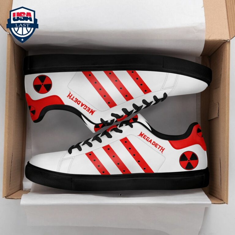 Megadeth Red Stripes Style 1 Stan Smith Low Top Shoes - Ah! It is marvellous