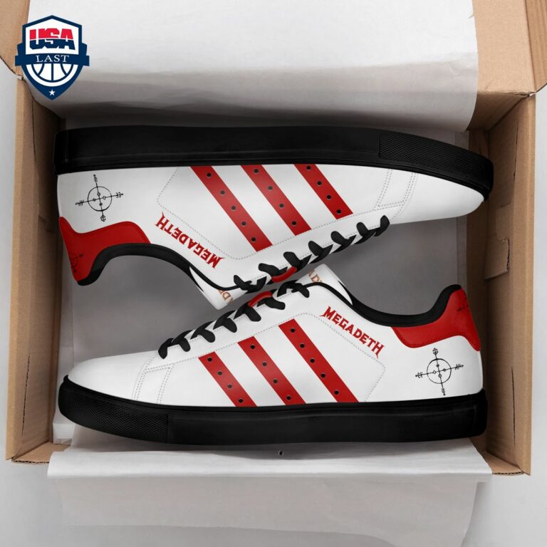 Megadeth Red Stripes Style 2 Stan Smith Low Top Shoes - Good look mam