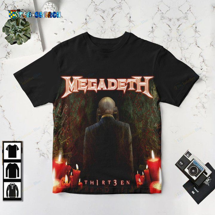 Discount Megadeth Th1rt3en 3D All Over Print Shirt