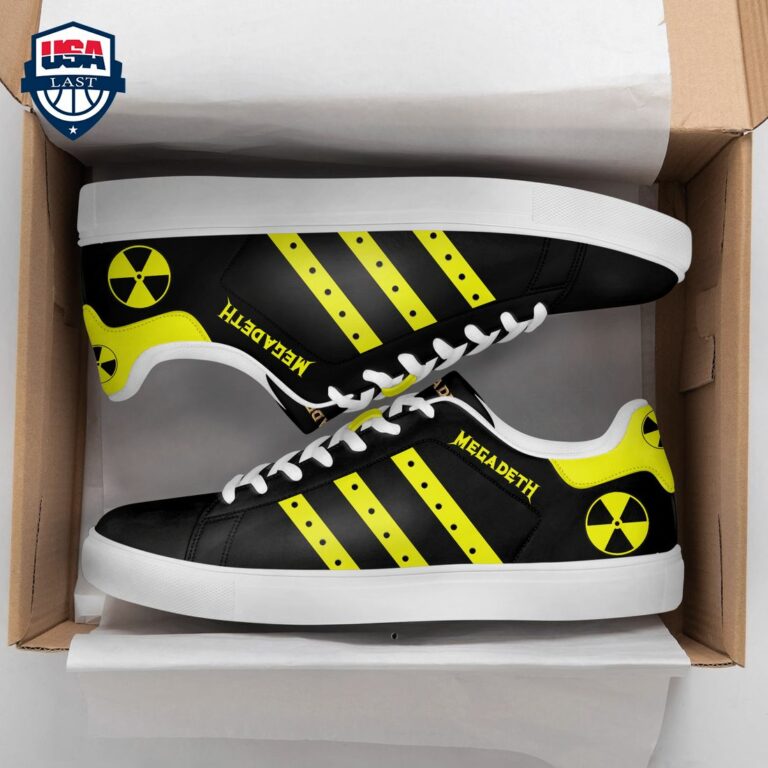 Megadeth Yellow Stripes Style 3 Stan Smith Low Top Shoes - Nice shot bro