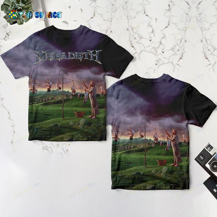 Cool Megadeth Youthanasia 3D All Over Print Shirt