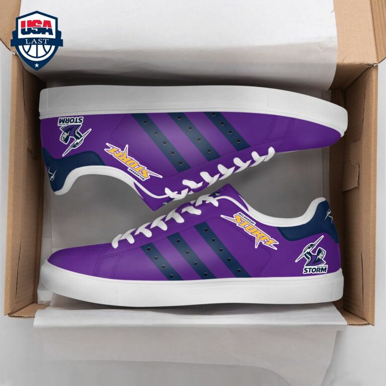 Melbourne Storm Navy Stripes Style 1 Stan Smith Low Top Shoes - Stunning