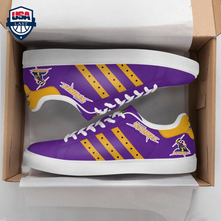 Melbourne Storm Yellow Stripes Style 1 Stan Smith Low Top Shoes - Nice shot bro