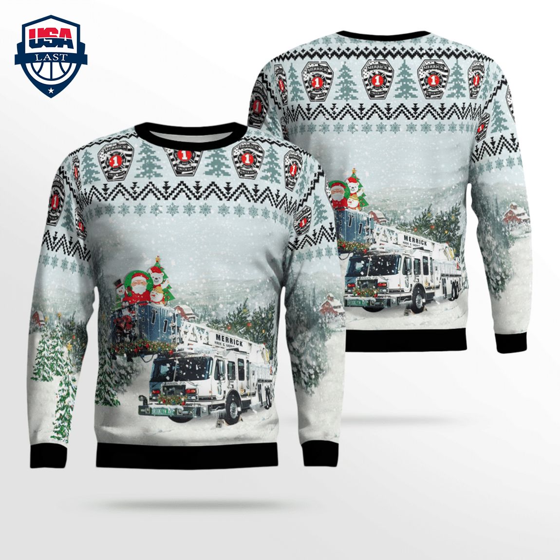 Merrick Truck Co. 1 3D Christmas Sweater