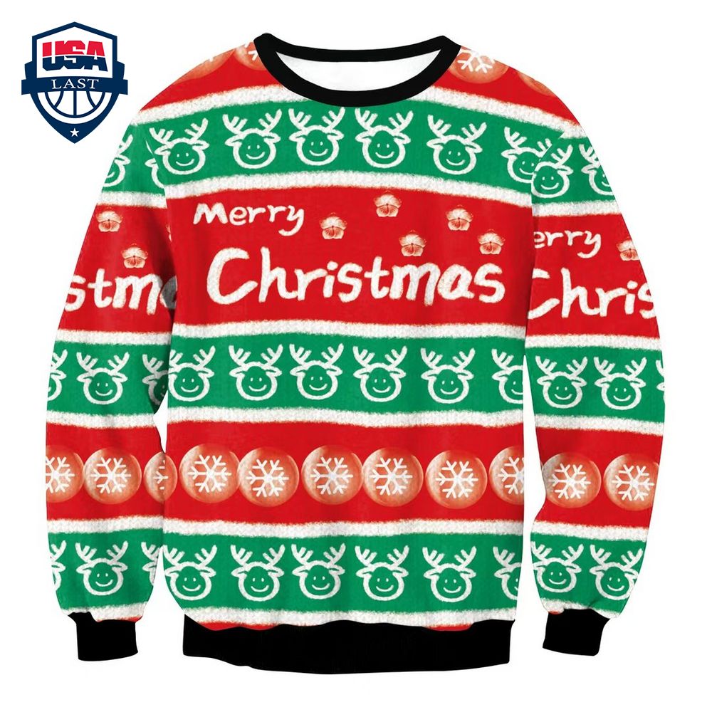 Merry Christmas Snowflakes Ugly Christmas Sweater