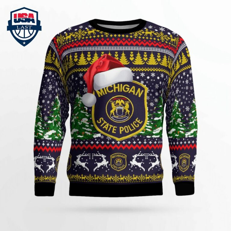 Michigan State Police 3D Christmas Sweater - Coolosm