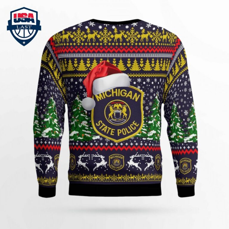 Michigan State Police 3D Christmas Sweater - You guys complement each other