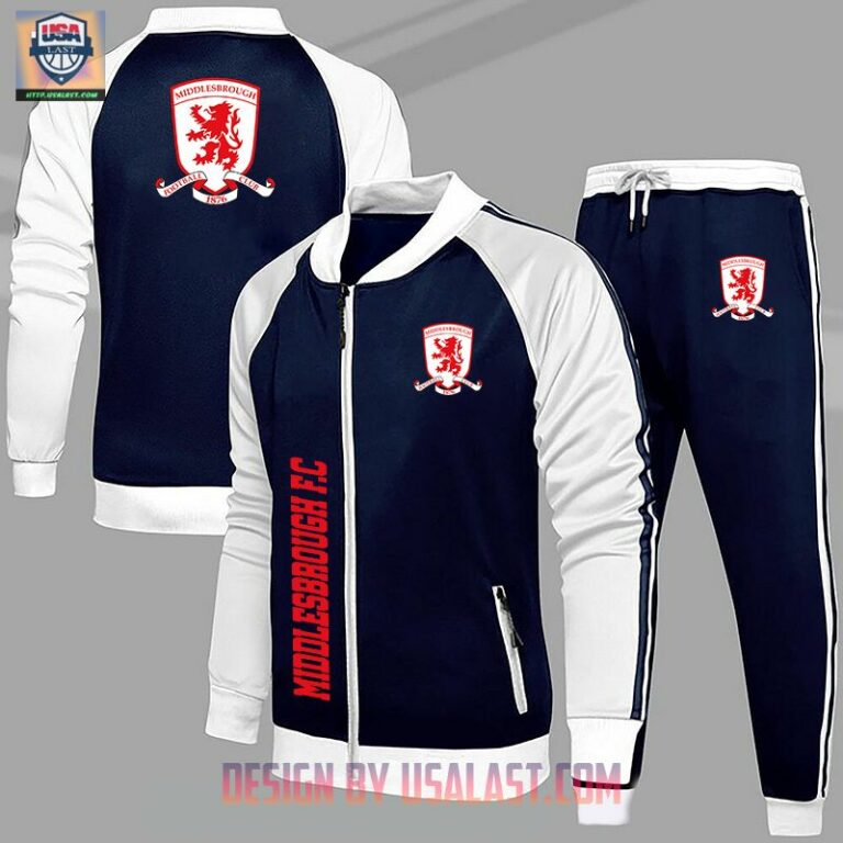 Middlesbrough FC Sport Tracksuits Jacket - Two little brothers rocking together