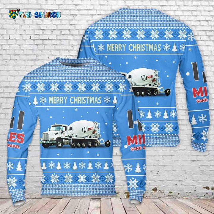 MILES Sand & Gravel Christmas Ugly Sweater - You look too weak
