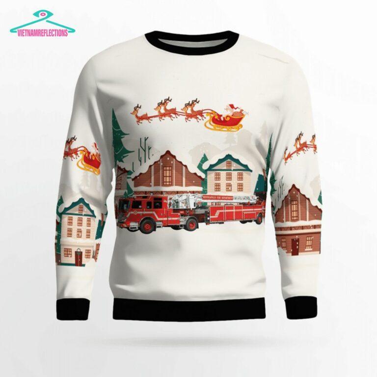 Minneapolis Fire Department 3D Christmas Sweater - Handsome as usual