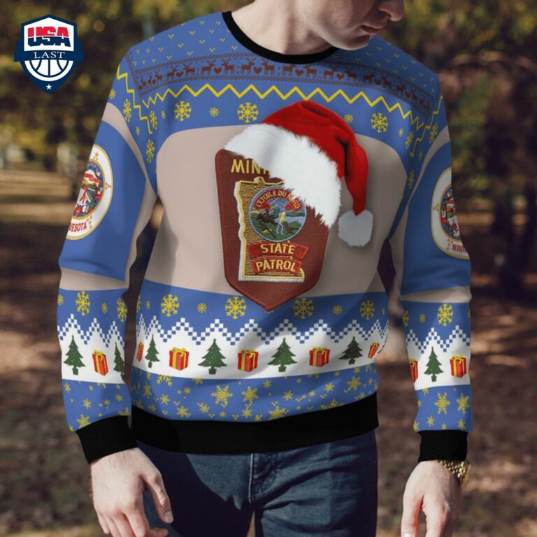 Minnesota State Patrol 3D Christmas Sweater - You are always best dear