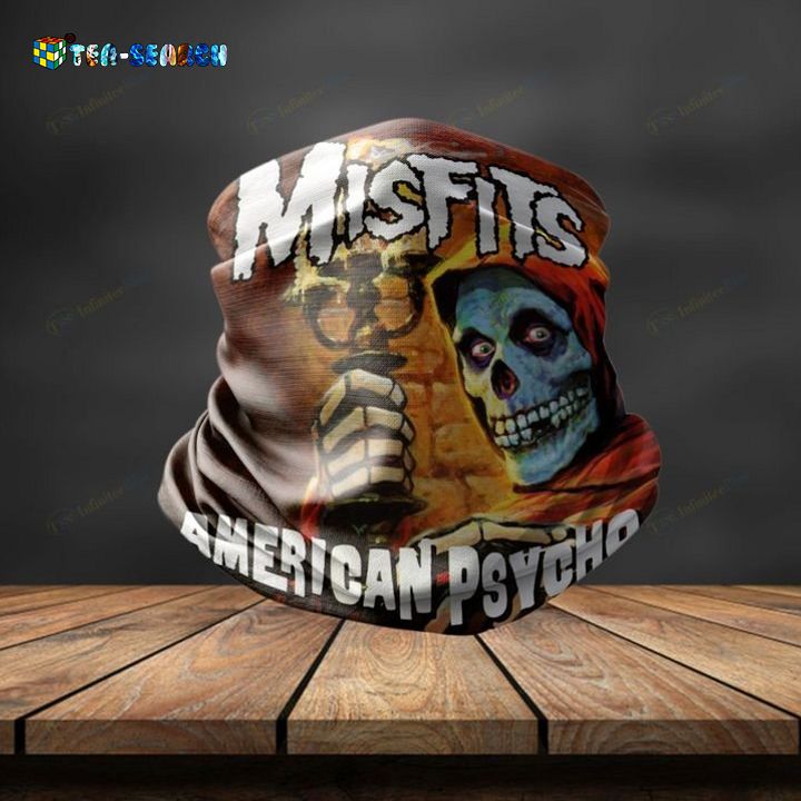 Misfits American Psycho 3D Bandana Neck Gaiter - Lovely smile