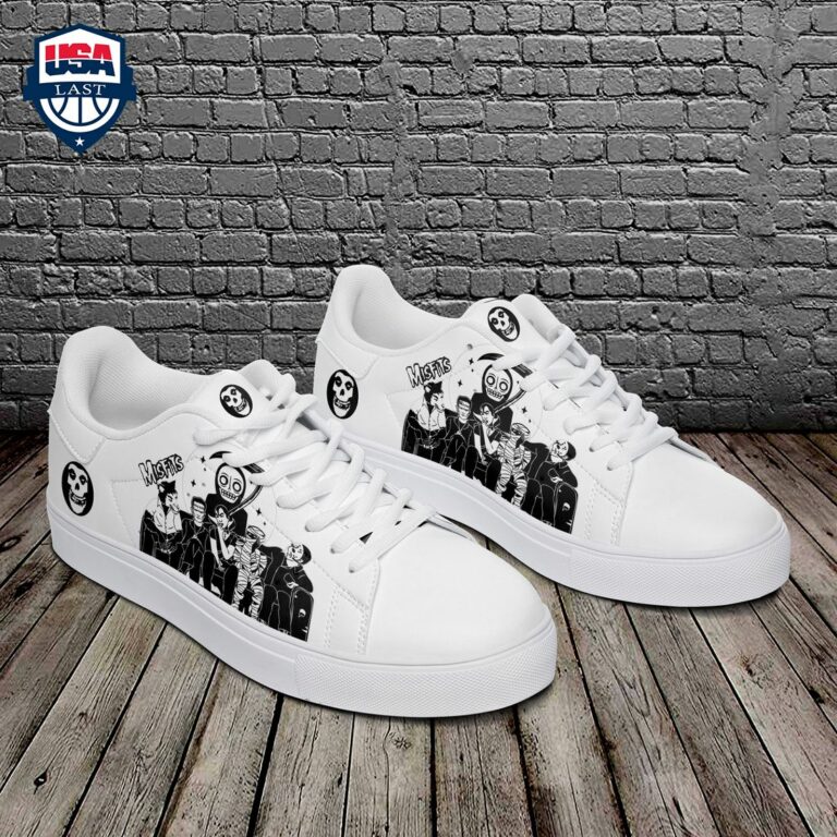 Misfits White Stan Smith Low Top Shoes - Bless this holy soul, looking so cute