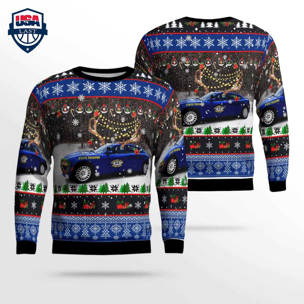 Missouri State Highway Patrol 3D Christmas Sweater - Stunning