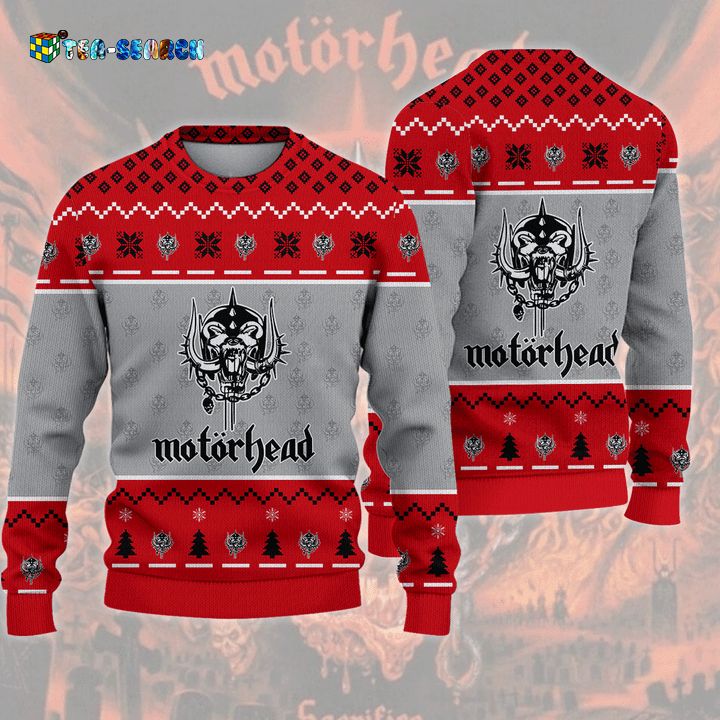Motorhead 3D Ugly Sweater Red Version