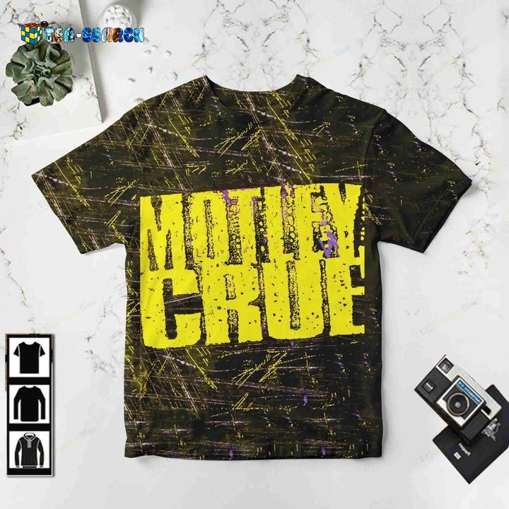 M�tley Cr�e 1994 Album 3D All Over Print Shirt - Wow, cute pie