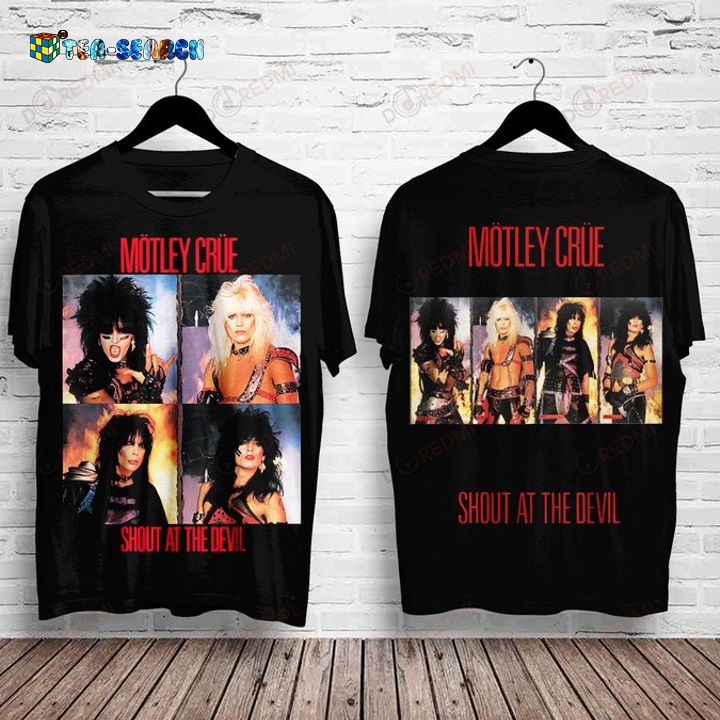 Best Gift Mötley Crüe Shout at the Devil 3D All Over Print Shirt