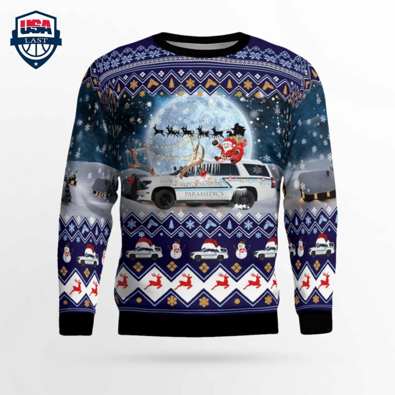 New Hampshire Exeter Hospital EMS 3D Christmas Sweater - Awesome Pic guys