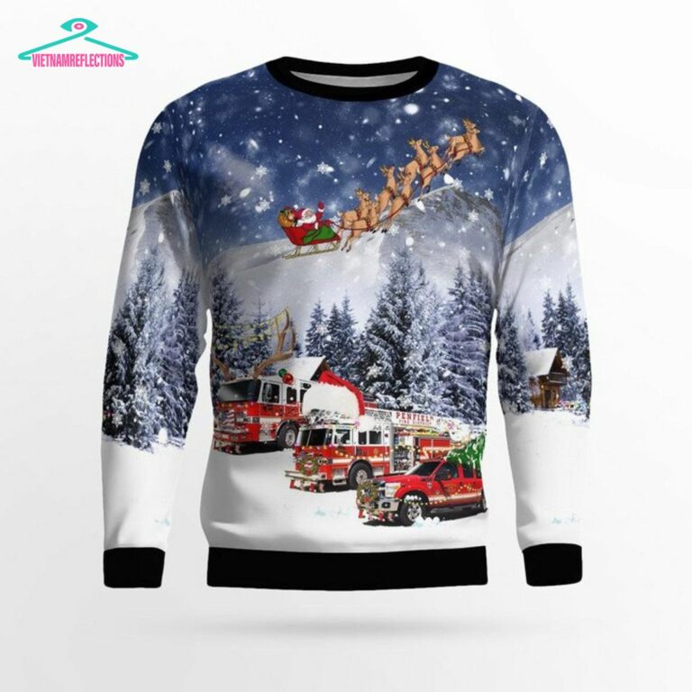 New York Penfield Fire Company 3D Christmas Sweater - Loving click