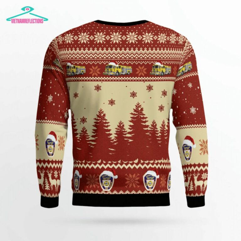 New York Union Vale Fire District 3D Christmas Sweater - Wow! This is gracious