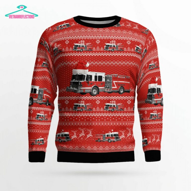 New York West Nyack Fire Department 3D Christmas Sweater - You look lazy