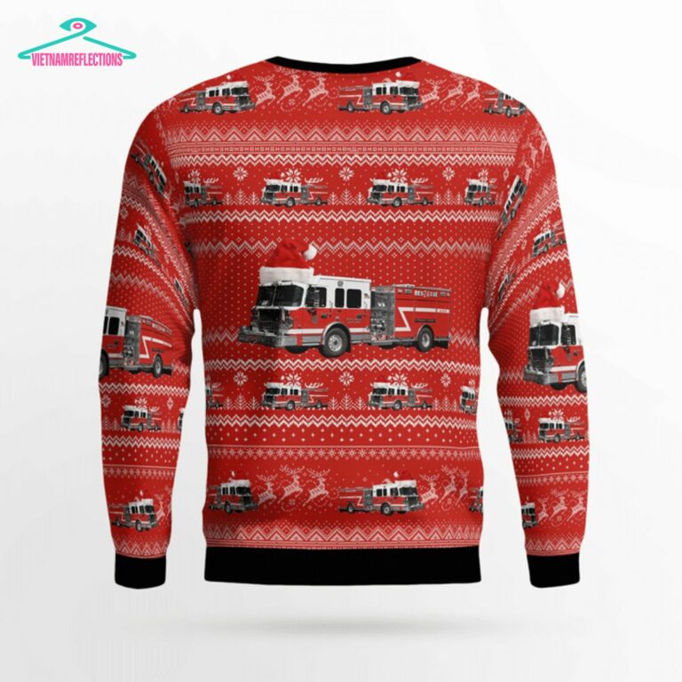 New York West Nyack Fire Department 3D Christmas Sweater - You look elegant man