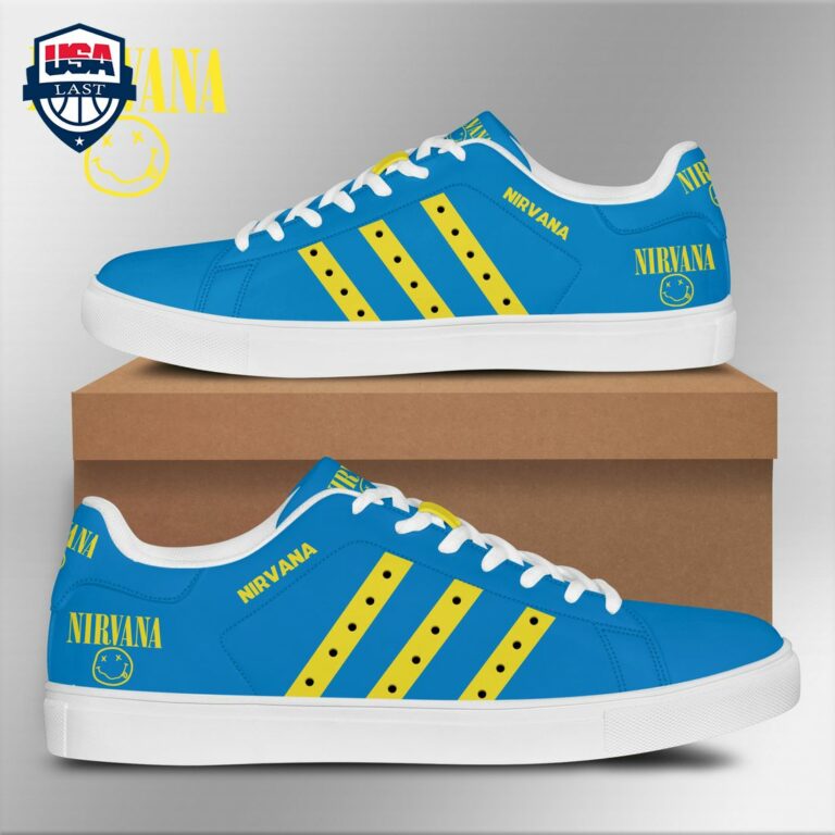 Nirvana Yellow Stripes Style 1 Stan Smith Low Top Shoes - It is more than cute