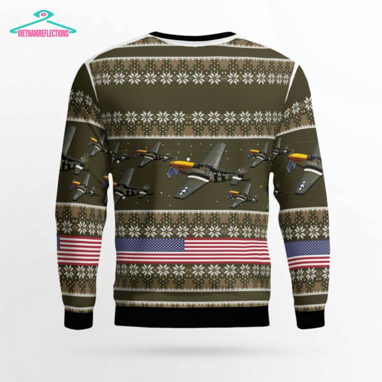 North American P-51 Mustang 3D Christmas Sweater - It is more than cute
