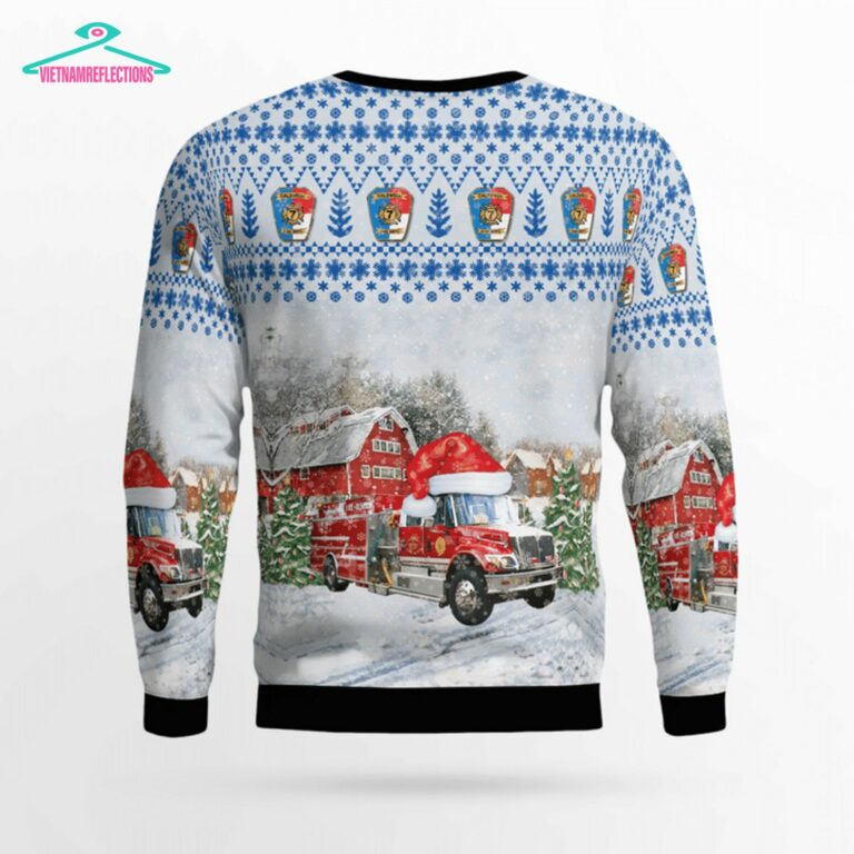 North Carolina Caldwell Fire Department 3D Christmas Sweater - Coolosm