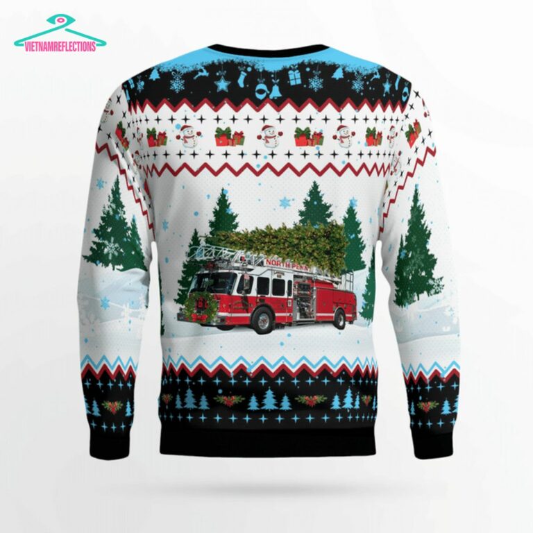 North Penn Volunteer Fire Company 3D Christmas Sweater - I like your hairstyle