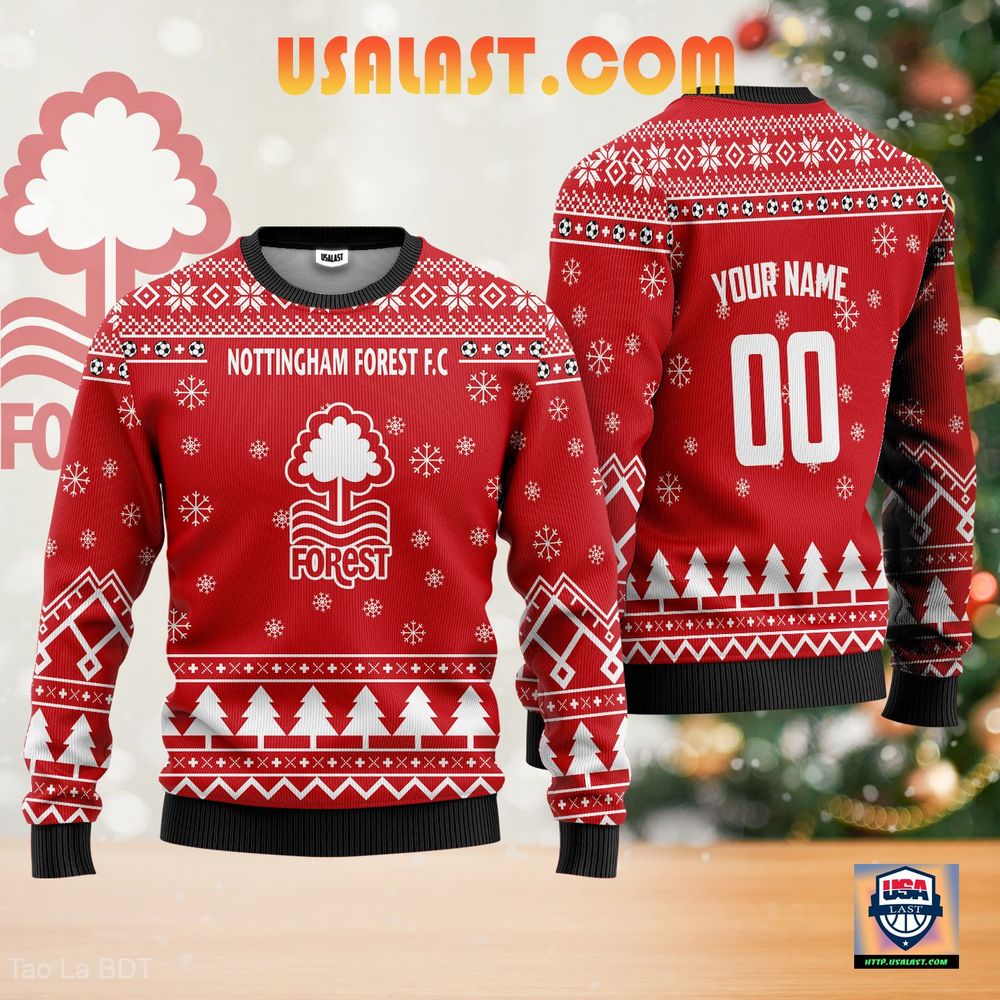 Nottingham Forest F.C Red Ugly Sweater - You look beautiful forever