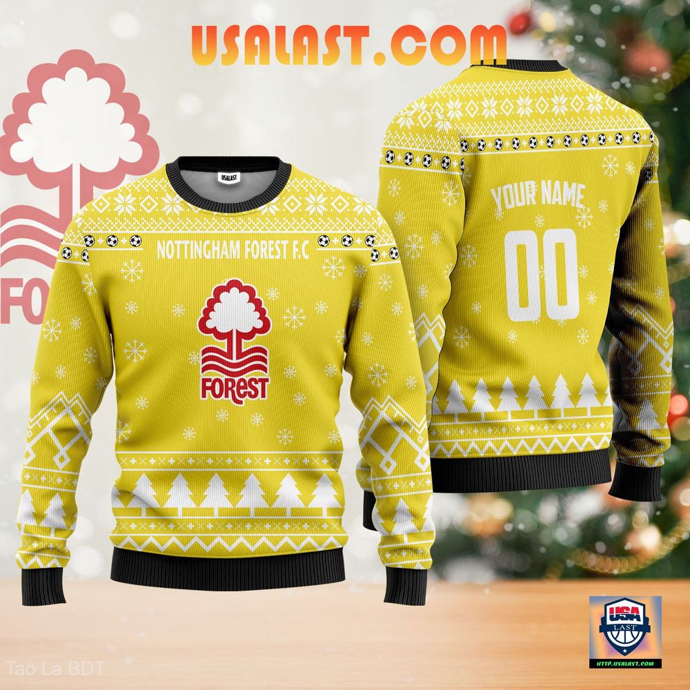 Nottingham Forest F.C Yellow Ugly Sweater - Have you joined a gymnasium?