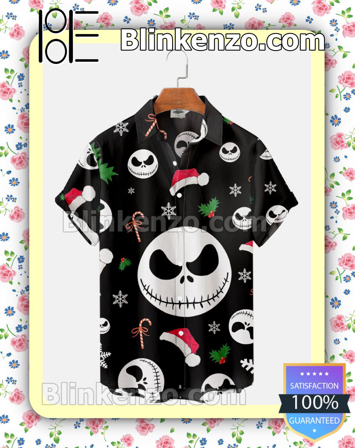 Jack Skellington Face Christmas Halloween 2022 Idea Shirt