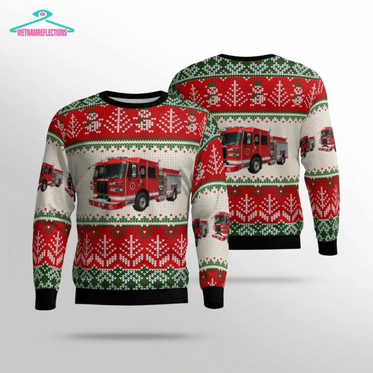 Ohio Columbus Division of Fire Ver 2 3D Christmas Sweater - Nice shot bro
