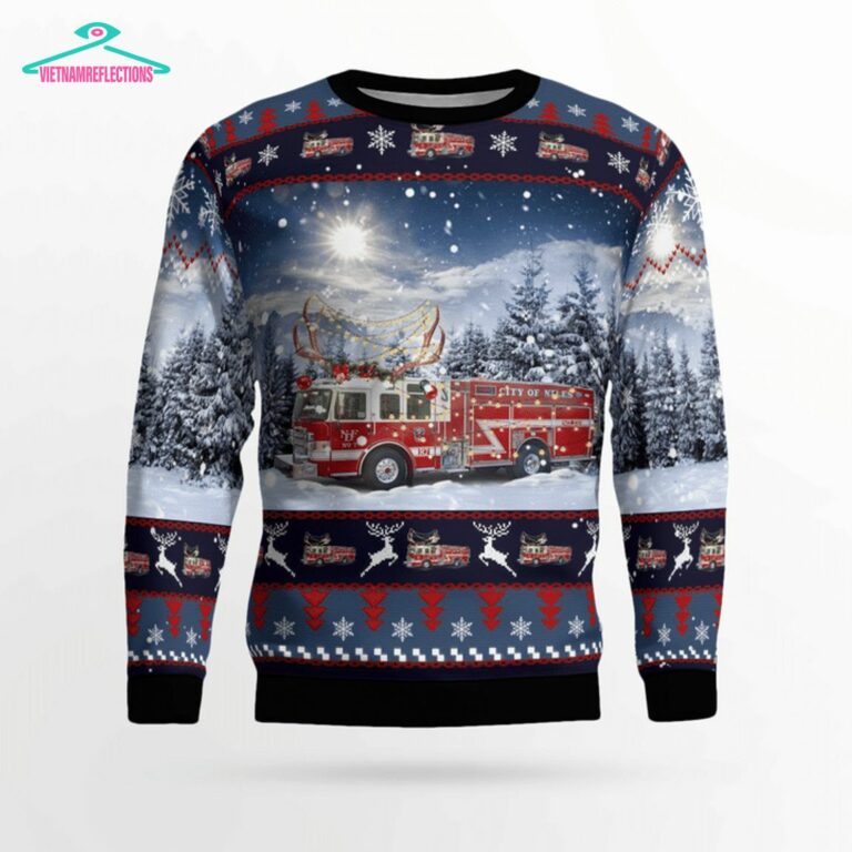 Ohio Niles Fire Department 3D Christmas Sweater - Good one dear