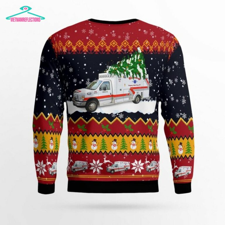 Ohio Robinaugh EMS 3D Christmas Sweater - You look cheerful dear