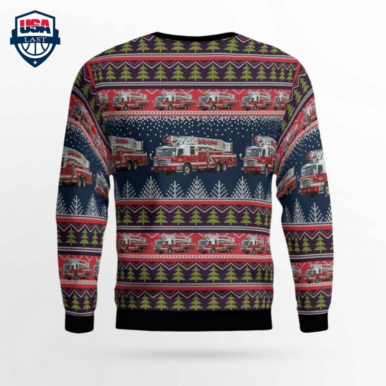 Oklahoma City Fire Department 3D Christmas Sweater - You look lazy