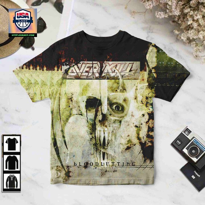 Shopping Overkill Thrash Metal Band Bloodletting 3D Shirt