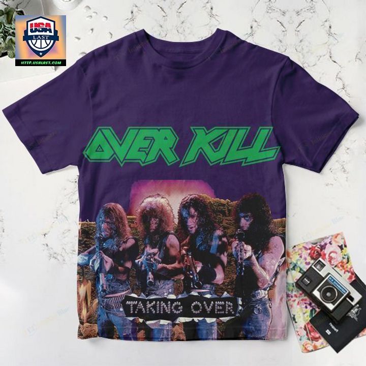 Hot Sale Overkill Thrash Metal Band Taking Over 3D Shirt