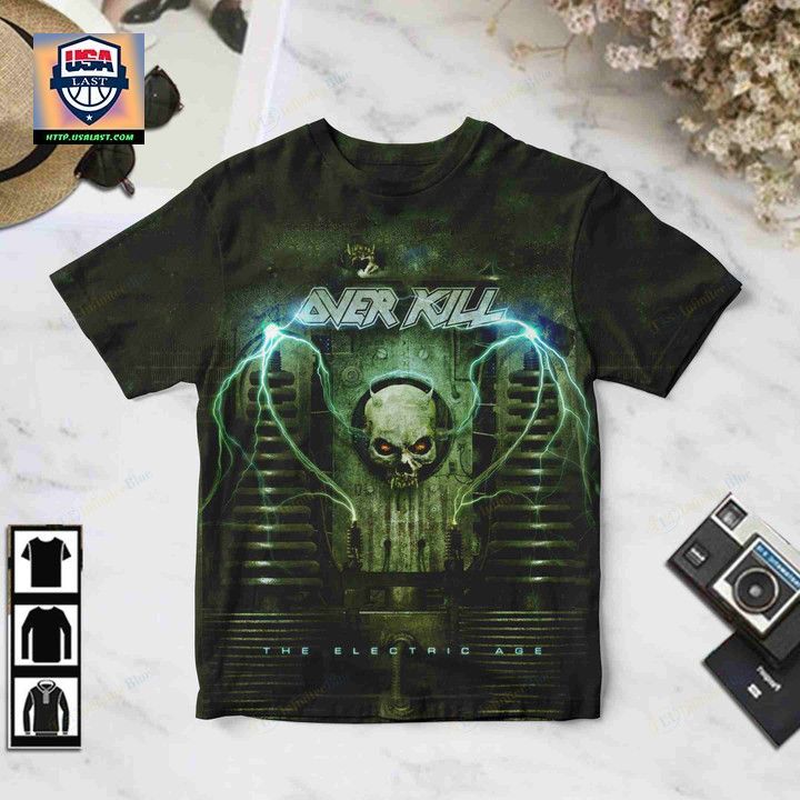 Overkill Thrash Metal Band The Electric Age 3D Shirt - You look cheerful dear