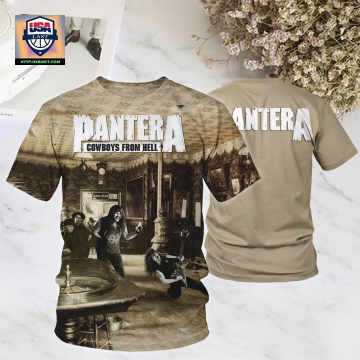 Top Rate Pantera Band Cowboys from Hell 3D T-Shirt