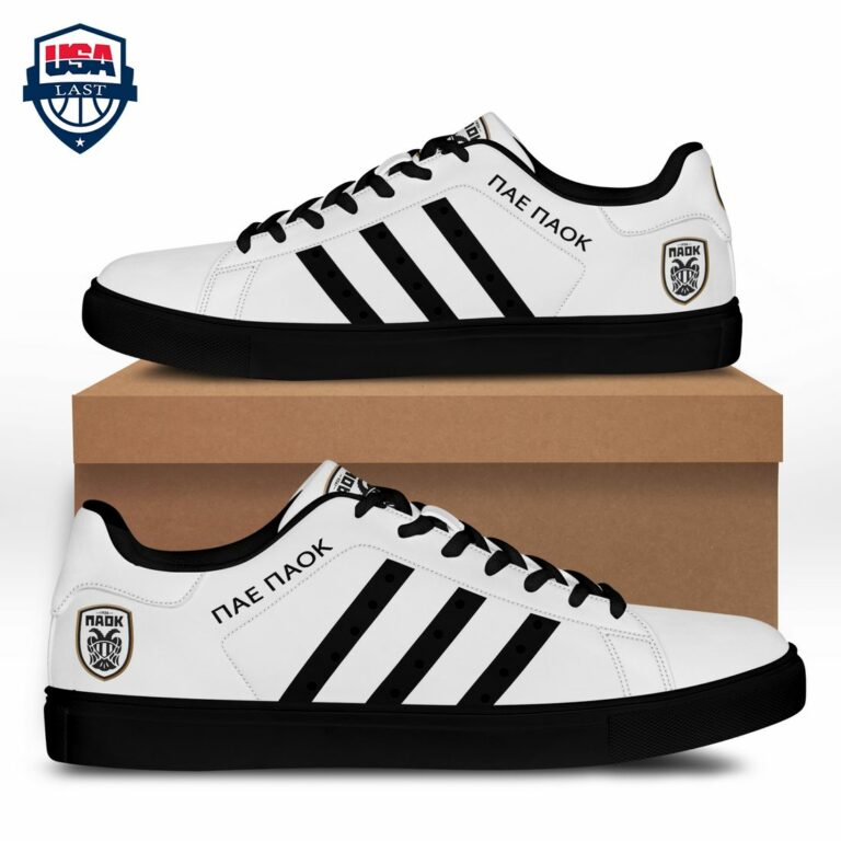 PAOK FC Black Stripes Style 2 Stan Smith Low Top Shoes - You are always amazing