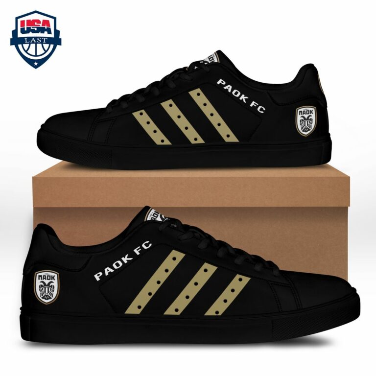 PAOK FC Brown Stripes Stan Smith Low Top Shoes - You look too weak