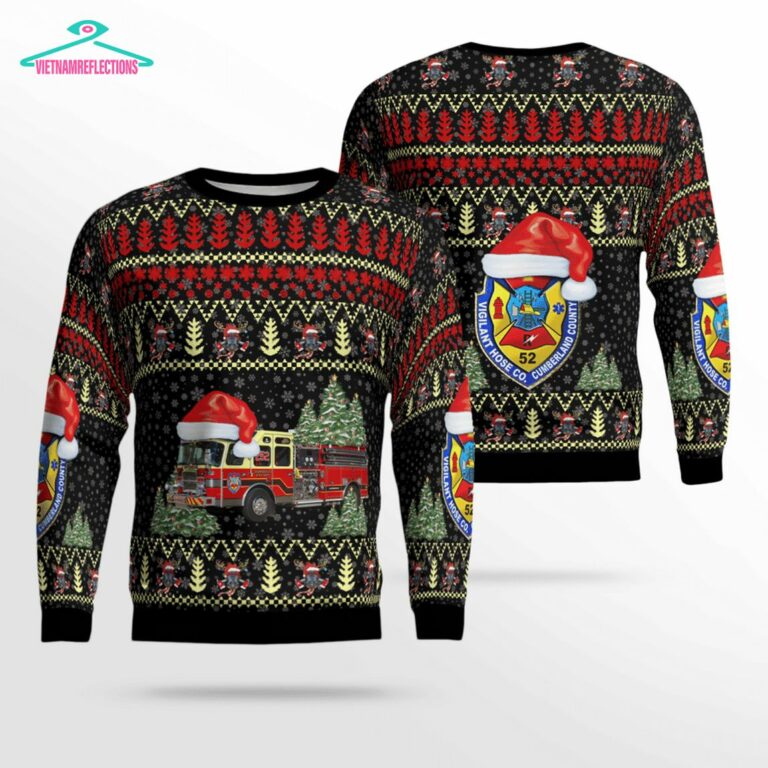 Pennsylvania Vigilant Hose Company 1 3D Christmas Sweater - Selfie expert